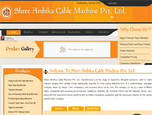 Tablet Screenshot of cable-machine.com